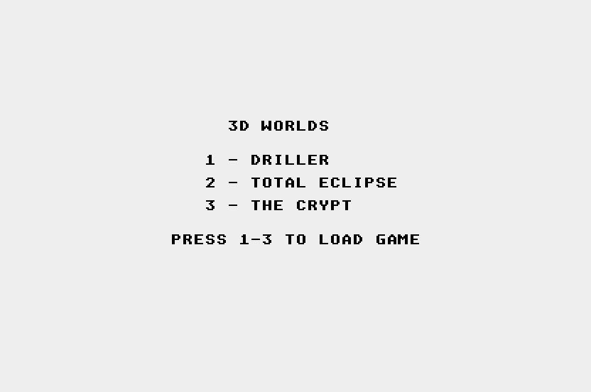 Virtual Worlds: The 3D Game Collection screenshot 2 for Amiga